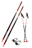 Лыжи STC детские с полужестким креплением (160 см) и палками