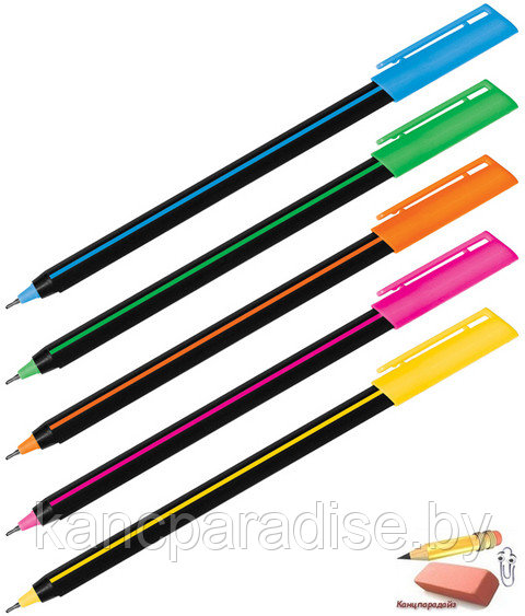 Ручка шариковая Luxor Stick Soft Touch, 0,7 мм., синяя, корпус ассорти, одноразовая, арт.19700/50BX