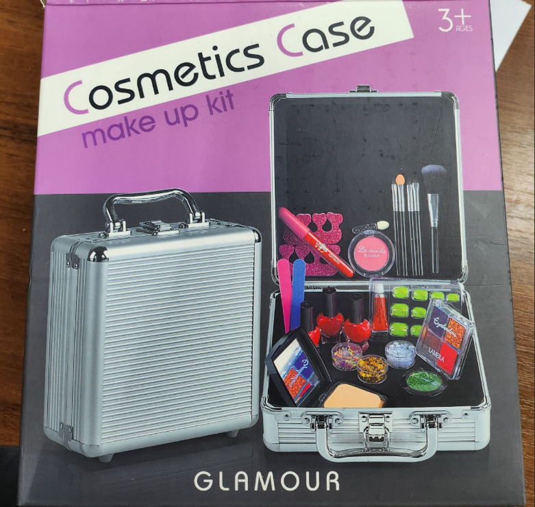 Набор детской косметики в металлическом кейсе Cosmetics Case make up kit GLAMOUR - фото 9 - id-p196940234