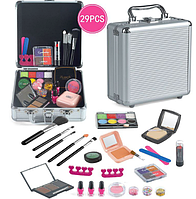 Набор детской косметики в металлическом кейсе Cosmetics Case make up kit GLAMOUR