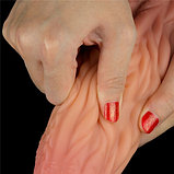 Фаллос-язычок с рельефным стволом Lovetoy Nature Cock Tongue 25 см, фото 6