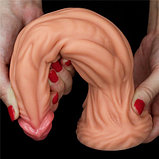 Фаллоимитатор с ярко выраженным рельефом Lovetoy Silicone Cock 25 см, фото 7