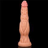 Фаллоимитатор с ярко выраженным рельефом Lovetoy Silicone Cock 25 см, фото 4