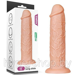 Большой фаллос на присоске Lovetoy Realistic Long Dildo 28 см