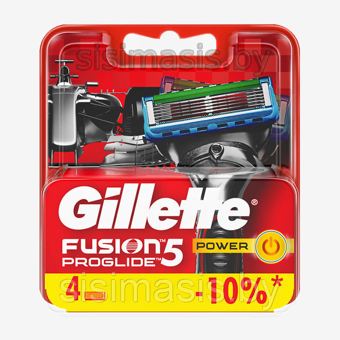 Сменные кассеты для бритья Gillette Fusion5 Proglide Power, оригинал, 4 шт., фото 1