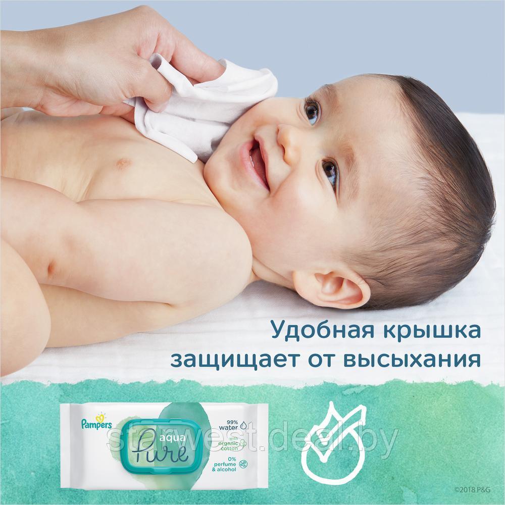 Pampers Aqua Pure 48 шт. Влажные салфетки для детей - фото 8 - id-p196948141