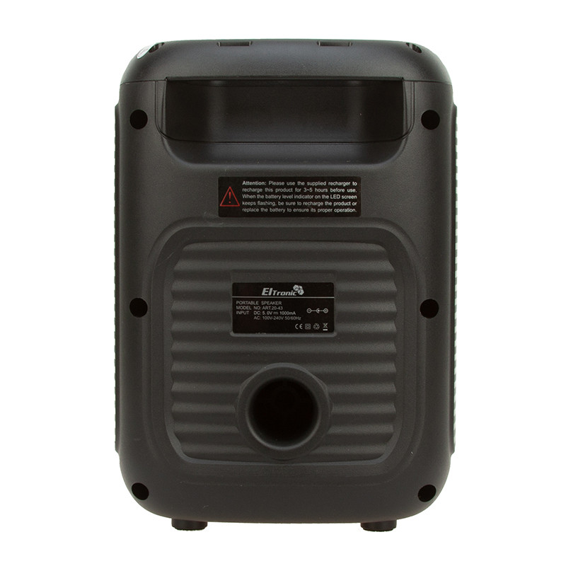 Портативная беспроводная bluetooth колонка Eltronic CRAZY BOX 100 Watts арт. 20-43 с LED-подсветкой и RGB - фото 8 - id-p196949890