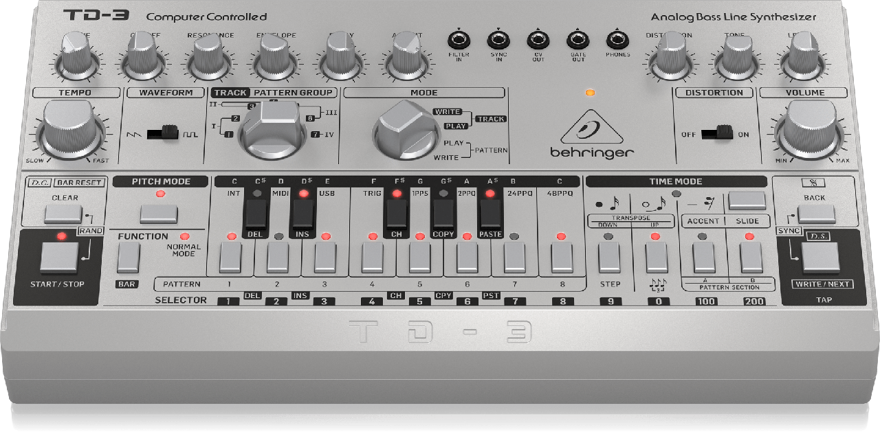 Аналоговый синтезатор Behringer TD-3-SR - фото 2 - id-p196953675