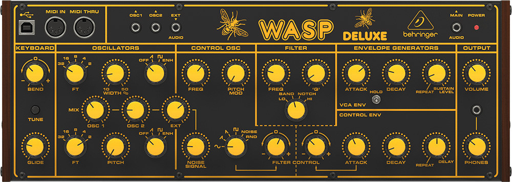 Аналоговый синтезатор Behringer WASP Deluxe - фото 1 - id-p196953680