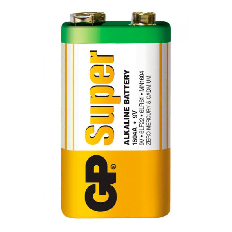 Батарейка GP Super 6LR22, 1604 Alkaline 9V - фото 1 - id-p196960822