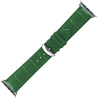 Кожаный ремешок Konaforen для Apple Watch 42-44-45 мм (зеленый)