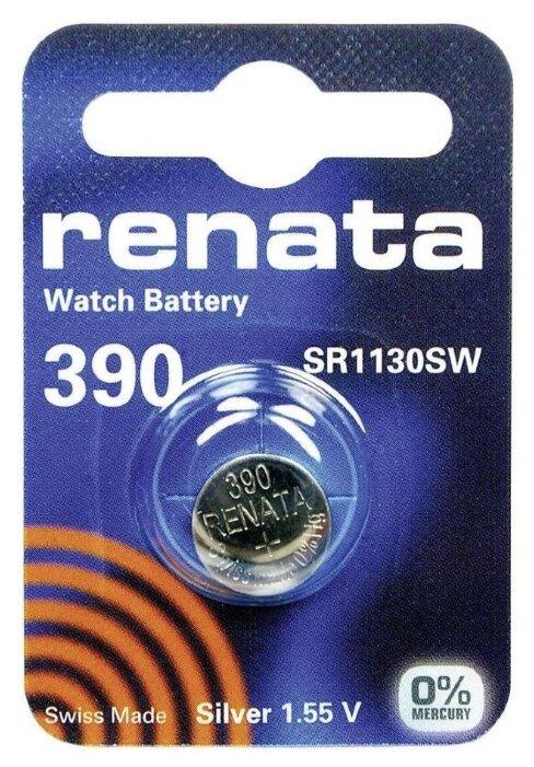 Батарейка Renata 390 (SR1130SW, SR1130, SR54) - фото 1 - id-p196960847