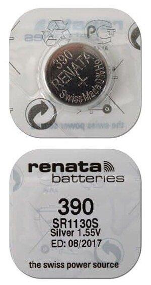 Батарейка Renata 390 (SR1130SW, SR1130, SR54) - фото 2 - id-p196960847