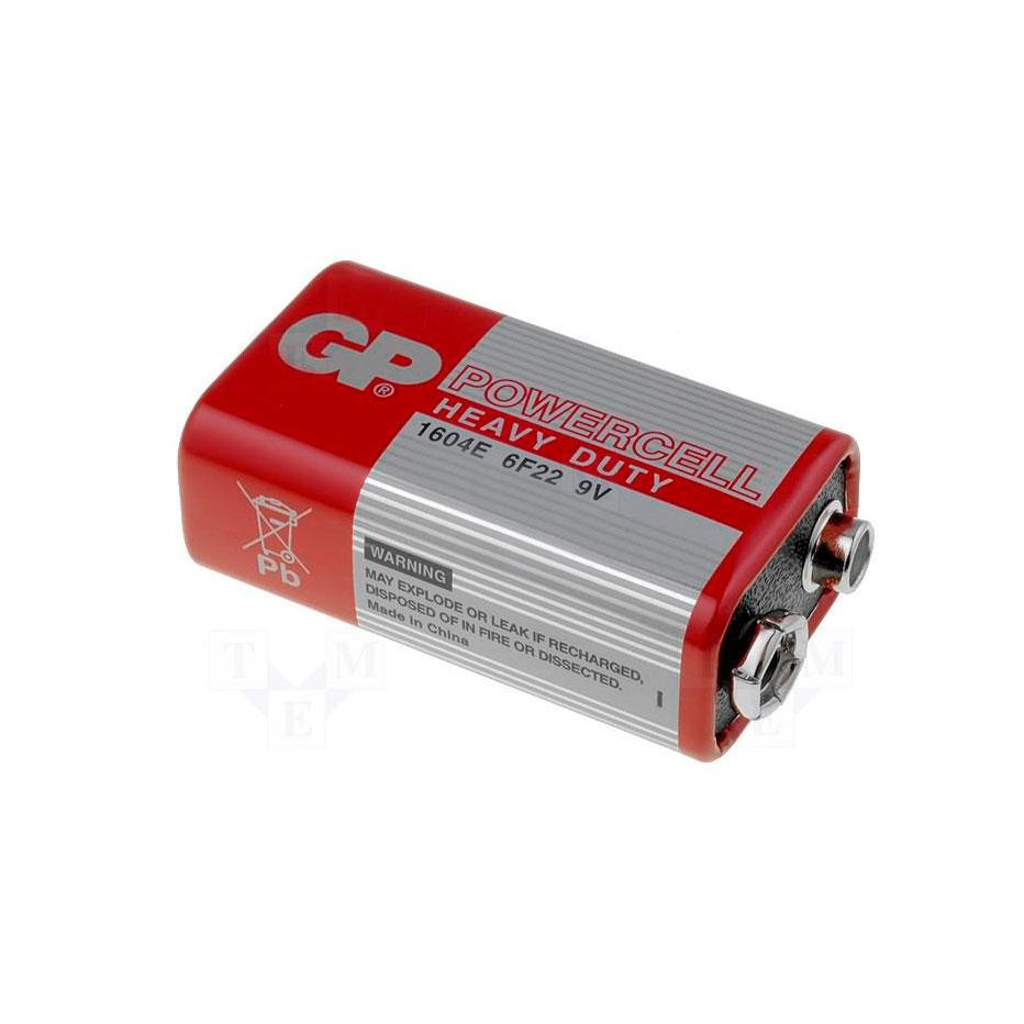 Батарейка GP PowerCell 6F22, 1604 Cadmium 9V - фото 1 - id-p196960862