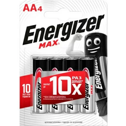 Батарейка Energizer Max AA Alkaline - фото 1 - id-p196960937