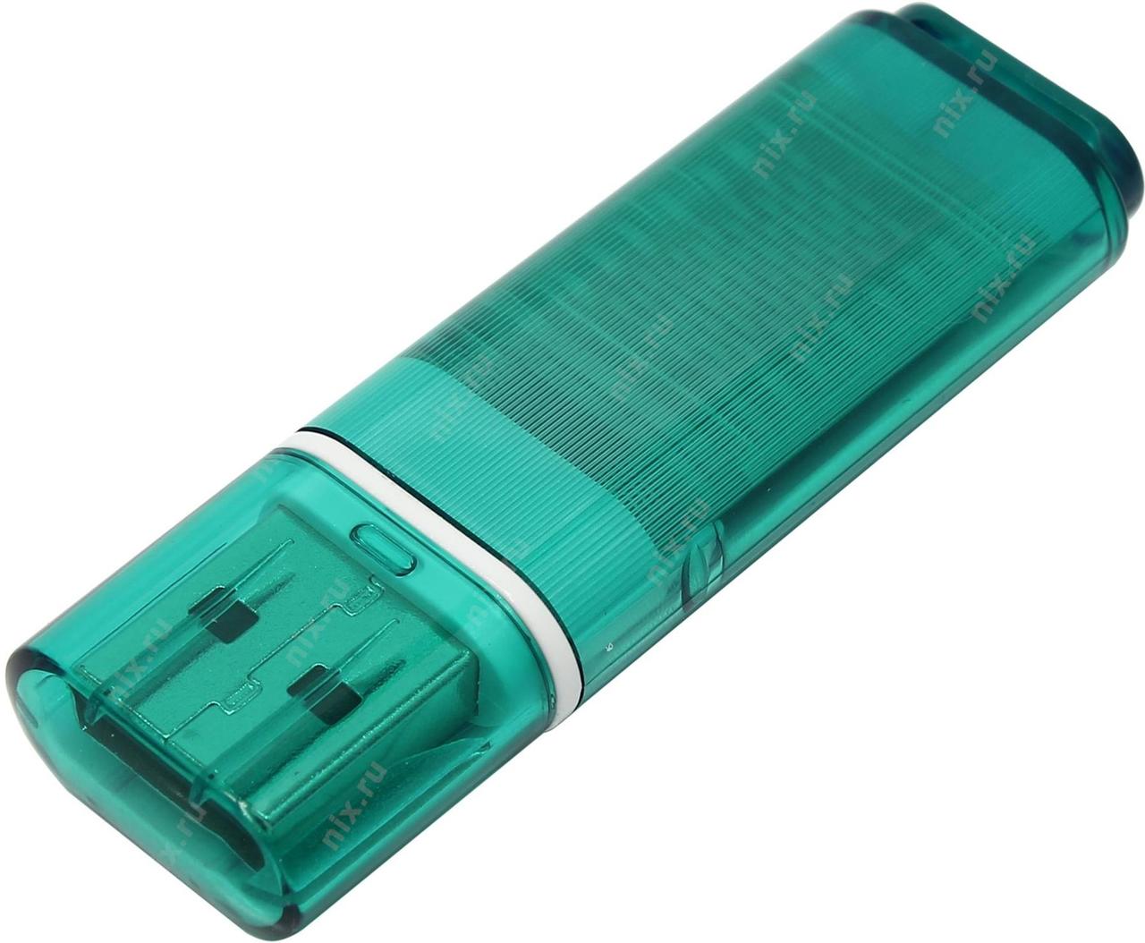 Флешка SmartBuy Glossy 4GB USB 2.0 (зеленый) - фото 3 - id-p196961998