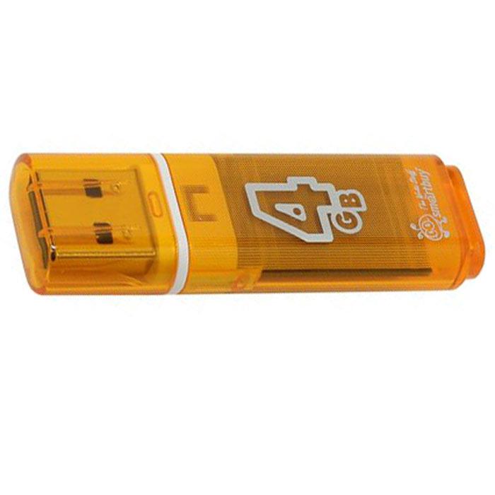 Флешка SmartBuy Glossy 4GB USB 2.0 (оранжевый) - фото 3 - id-p196961999