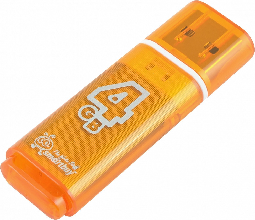 Флешка SmartBuy Glossy 4GB USB 2.0 (оранжевый) - фото 5 - id-p196961999