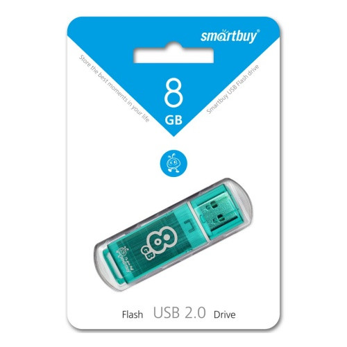 Флешка SmartBuy Glossy 8GB USB 2.0 (зеленая) - фото 5 - id-p196962002