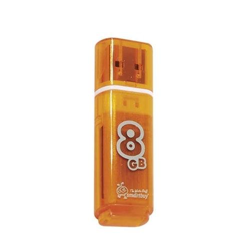 Флешка SmartBuy Glossy 8GB USB 2.0 (оранжевая)