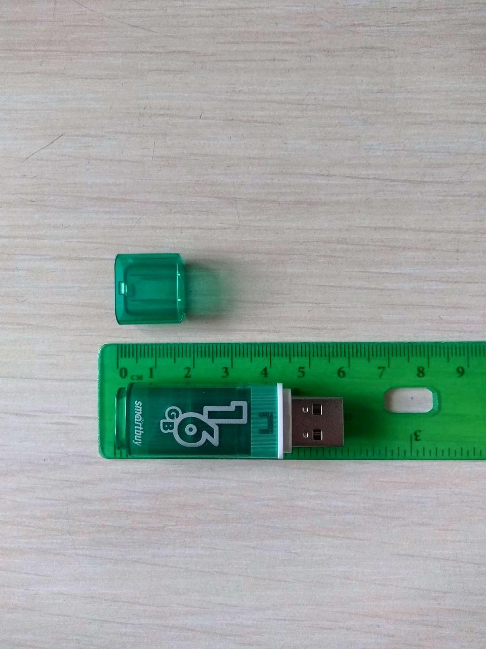 Флешка SmartBuy Glossy 16GB USB 2.0 (зеленый) - фото 3 - id-p196962005