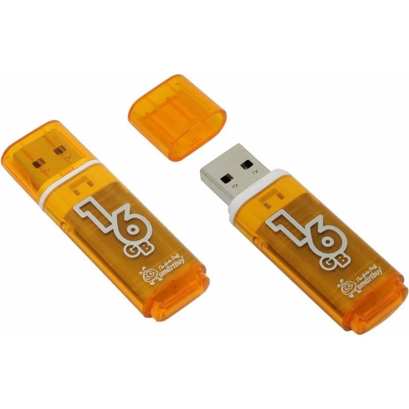 Флешка SmartBuy Glossy 16GB USB 2.0 (оранжевый) - фото 4 - id-p196962006