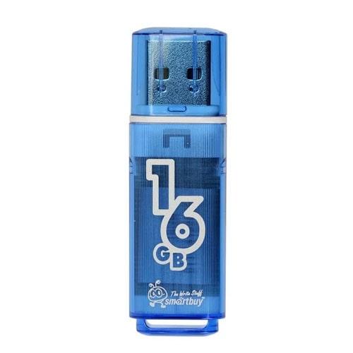 Флешка SmartBuy Glossy 16GB USB 2.0 (синий) - фото 1 - id-p196962007