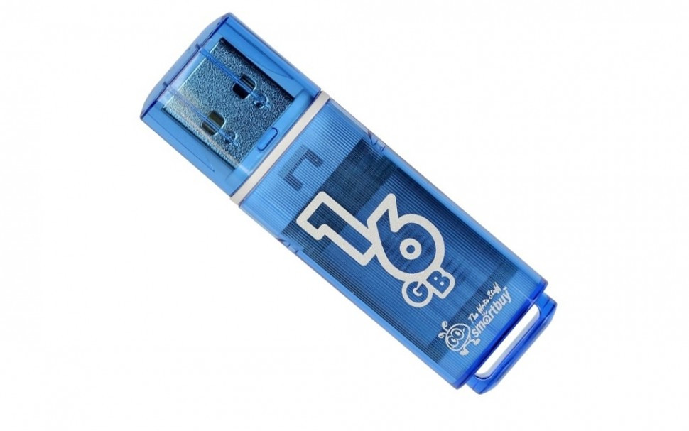 Флешка SmartBuy Glossy 16GB USB 2.0 (синий) - фото 5 - id-p196962007