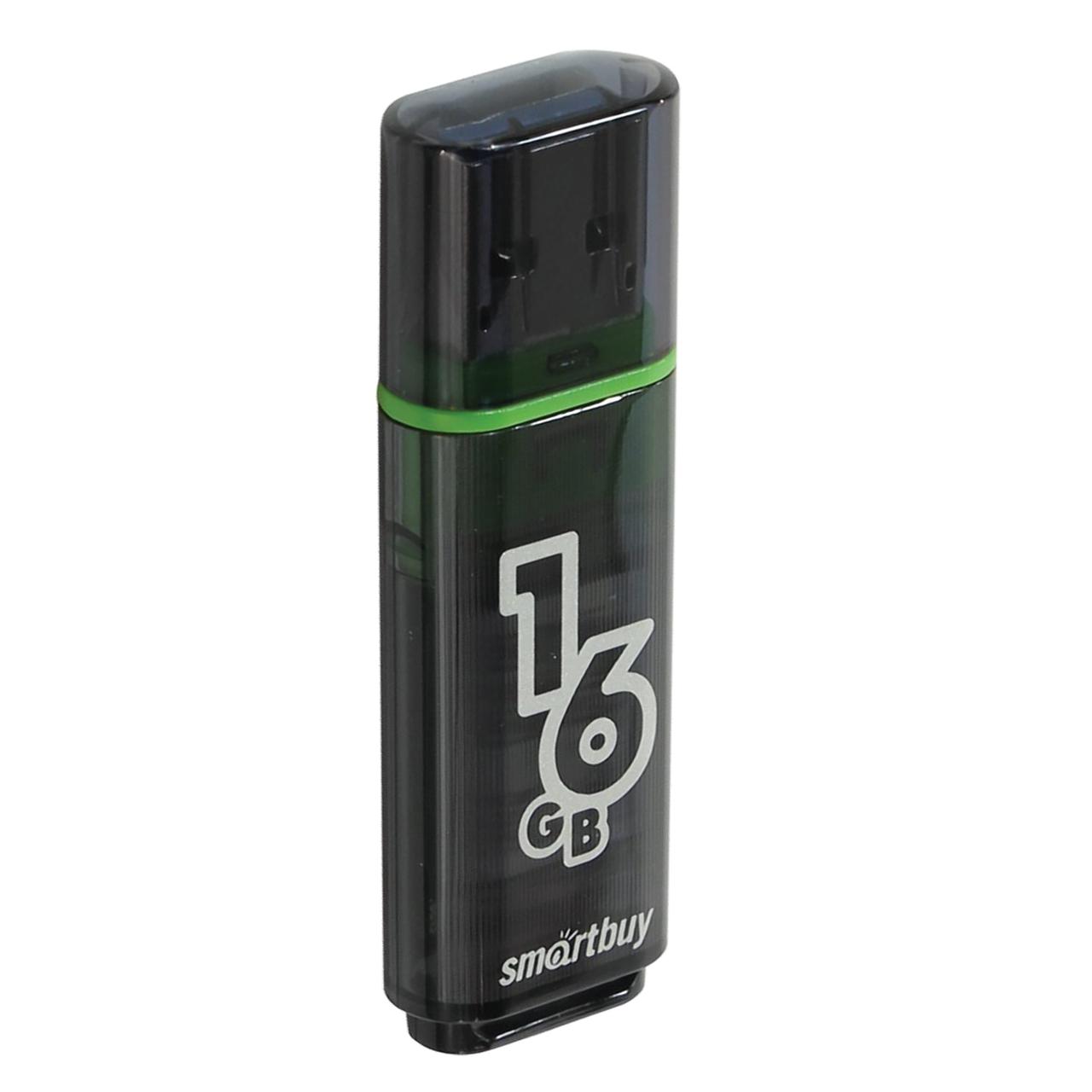 Флешка SmartBuy Glossy 16GB USB 2.0 (черный) - фото 4 - id-p196962008