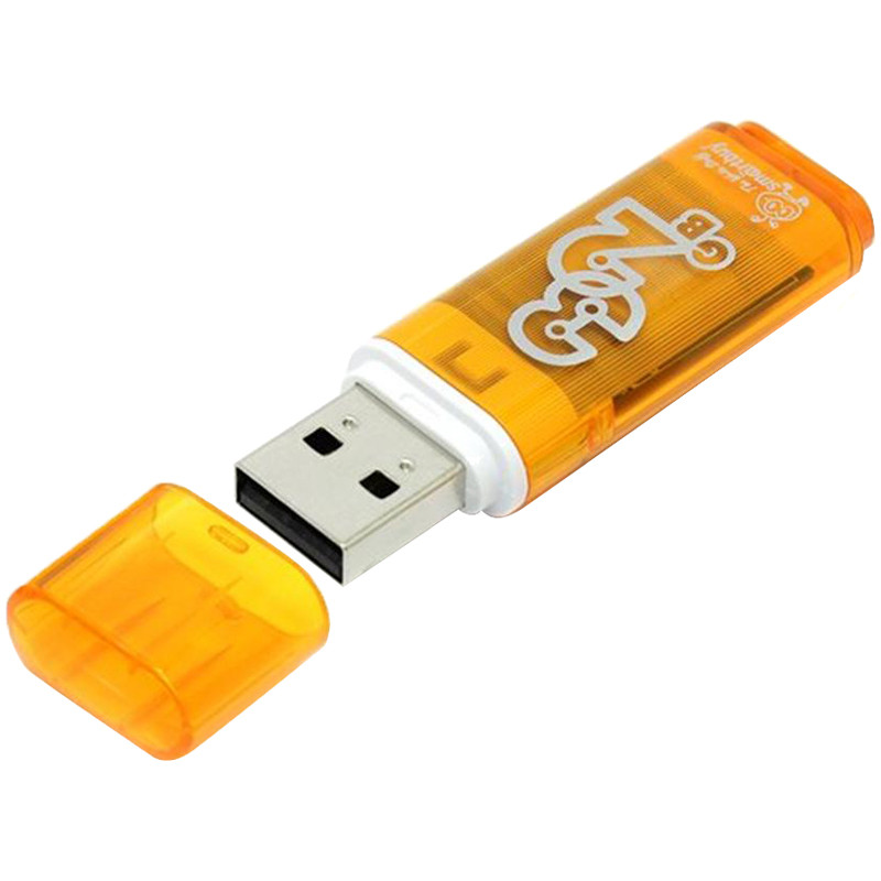 Флешка SmartBuy Glossy 32GB USB 2.0 (оранжевая) - фото 3 - id-p196962010