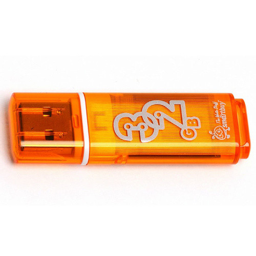 Флешка SmartBuy Glossy 32GB USB 2.0 (оранжевая) - фото 4 - id-p196962010