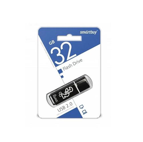Флешка SmartBuy Glossy 32GB USB 2.0 (черный) - фото 1 - id-p196962011