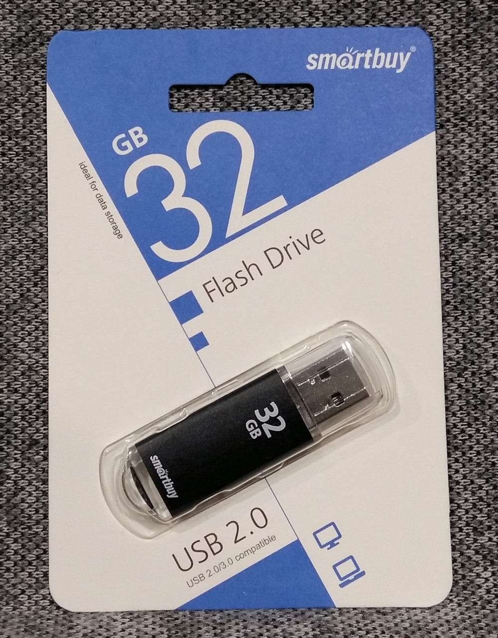 Флешка SmartBuy Glossy 32GB USB 2.0 (черный) - фото 6 - id-p196962011