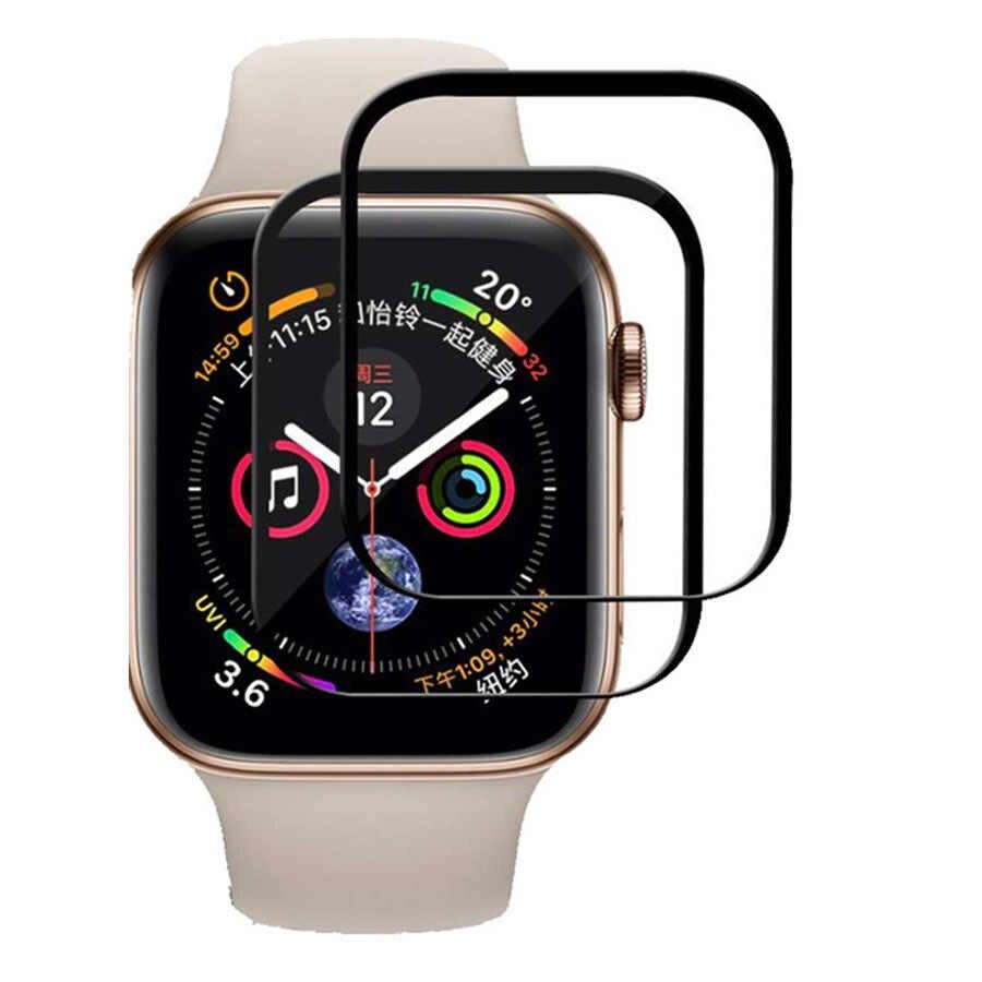 Защитное стекло для Apple Watch 40мм Glass 3D 1-4 серия (мягкий край) - фото 1 - id-p196963964