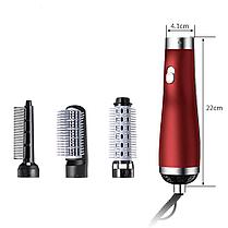 Фен расческа для волос электрический с 3 насадками Hair Dryer 3 в 1, фото 3