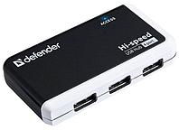 USB-концентратор Defender Quadro Infix (83504), разъемов: 4