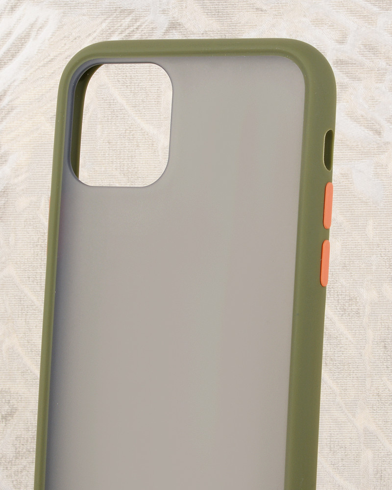 Чехол бампер Frosted для Apple iPhone 11 Pro (зеленый) - фото 3 - id-p196963022