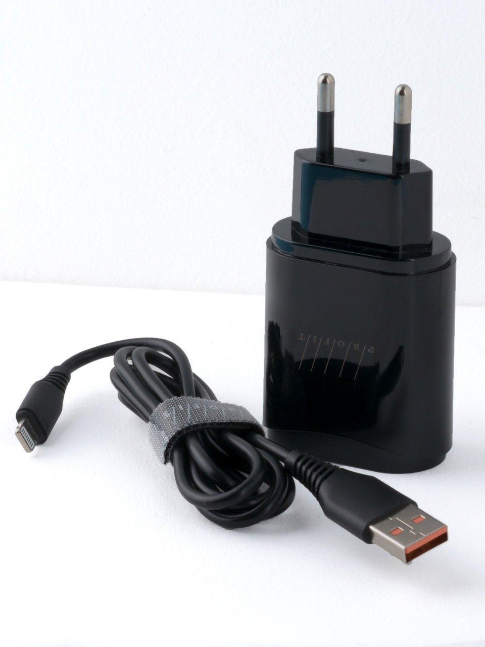 Сетевое зарядное устройство PROFIT ES-D44S USB QC3.0 с кабелем Lightning - фото 2 - id-p196964072