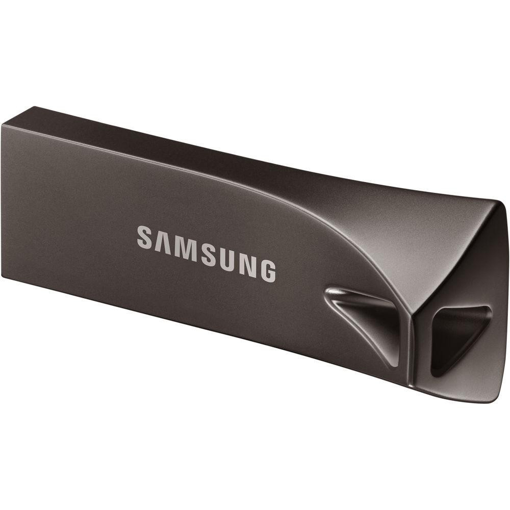 Флешка Samsung BAR Plus 64GB (серый титан) - фото 3 - id-p196962207