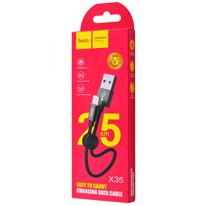 Кабель Hoco X35 USB - Lightning (0,25см) - фото 1 - id-p196964205