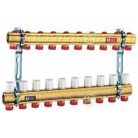 Коллектор распределительный с отсечными и регулирующими клапанами на 10 контуров GIACOMINI R553ZY050