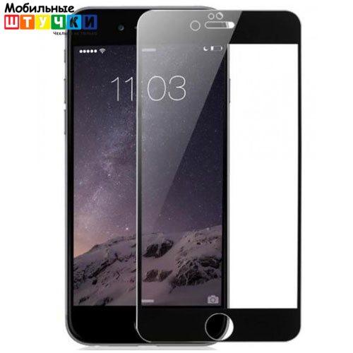 Защитное стекло для Apple iPhone 6 / 6s Plus (чёрный) - фото 1 - id-p196962351