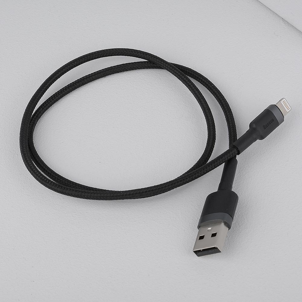 Кабель Baseus Cafule special edition USB - Lightning (CALKLF) (0.5 м, серо-черный) - фото 1 - id-p196964351