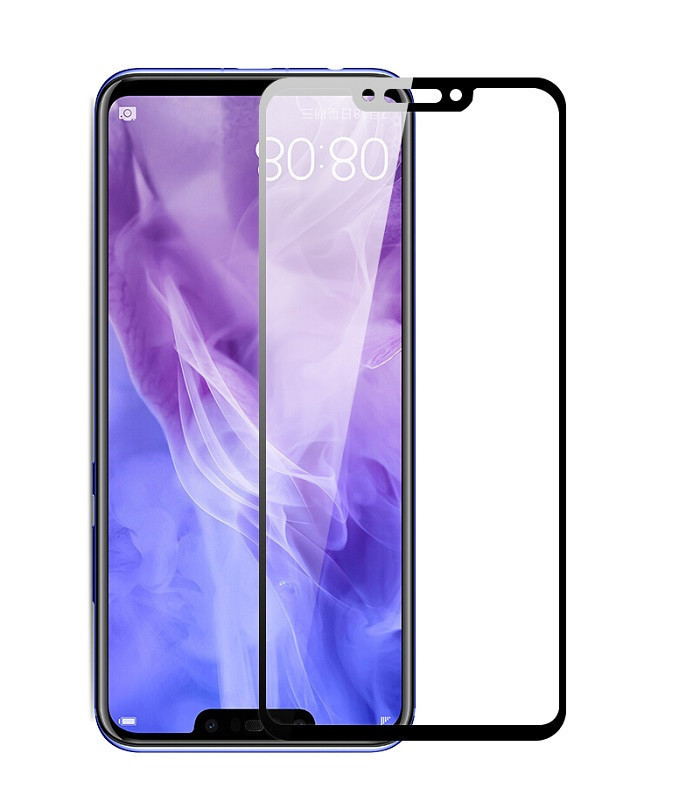 Защитное стекло для Huawei Mate 20 lite / P Smart Plus / Nova 3i / Nova 3 на весь экран (черный) - фото 1 - id-p196962380