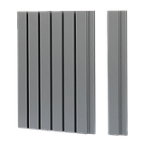 Реечная стеновая панель МДФ Ликорн темно-серая матовая РП-1С.18.2800 – серединная рейка 65*18*2800мм, фото 4