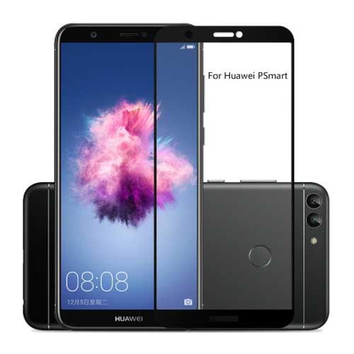 Защитное стекло для Huawei P Smart на весь экран (черный) - фото 1 - id-p196962391
