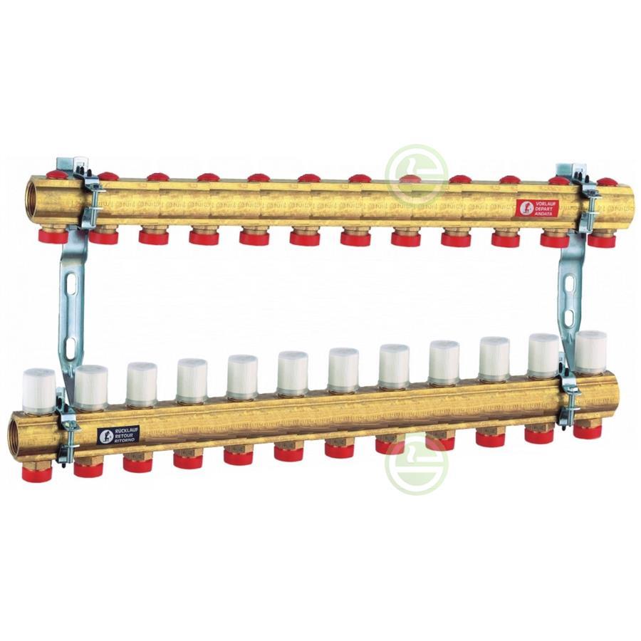 Коллектор распределительный с отсечными и регулирующими клапанами на 12 контуров GIACOMINI R553ZY052 - фото 1 - id-p196977942