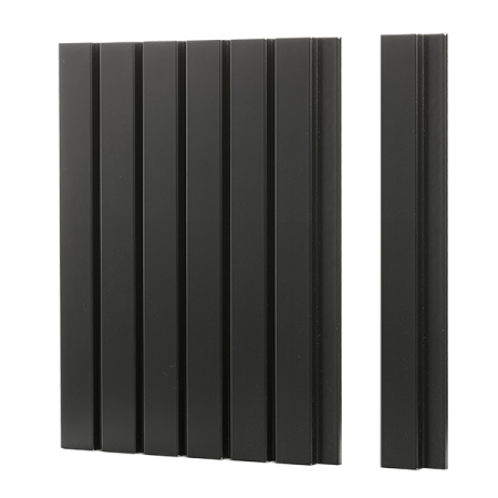 Реечная стеновая панель МДФ Ликорн черная матовая РП-1.Л.18.2800 левая начальная рейка 65*18*2800мм - фото 4 - id-p196977944