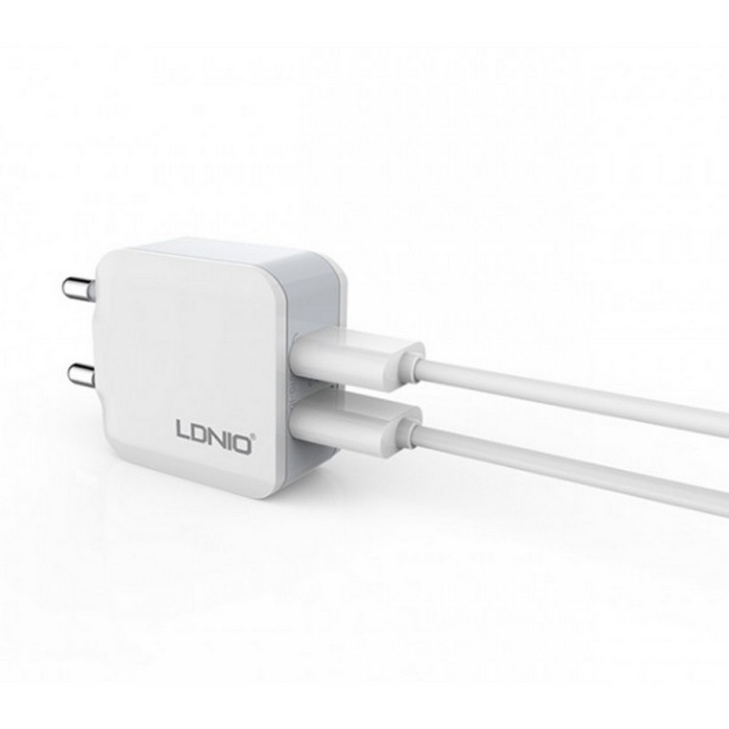 Зарядное устройство для телефона LDNIO A2202 + USB Lightning - фото 10 - id-p196961513