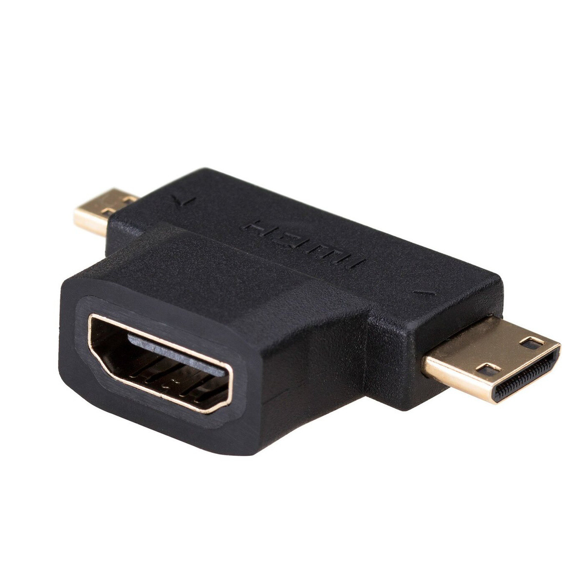 Переходник SmartBuy A119 HDMI (F) - microHDMI (M), miniHDMI (M) - фото 3 - id-p196961515